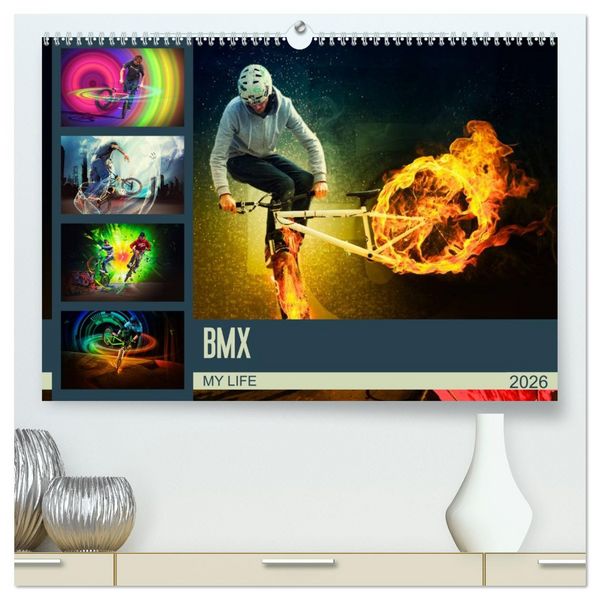 Produktbild: BMX My Life (hochwertiger Premium Wandkalender 2026 DIN A2 quer), Kunstdruck in Hochglanz