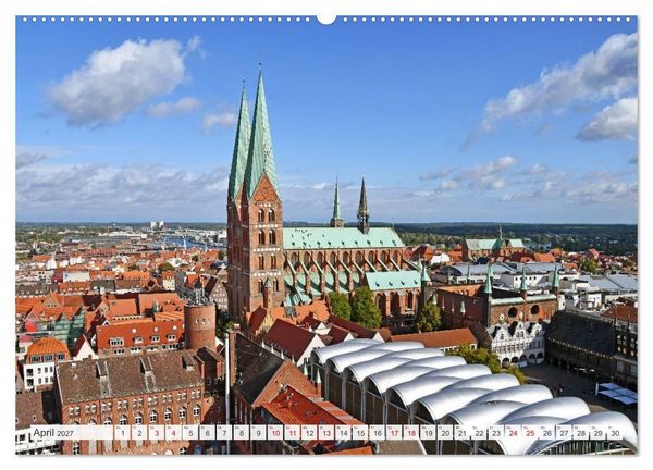 Produktbild: L&uuml;beck, die sehenswerte Hansestadt an der Ostsee (Wandkalender 2027 DIN A2 quer), CALVENDO Monatskalender