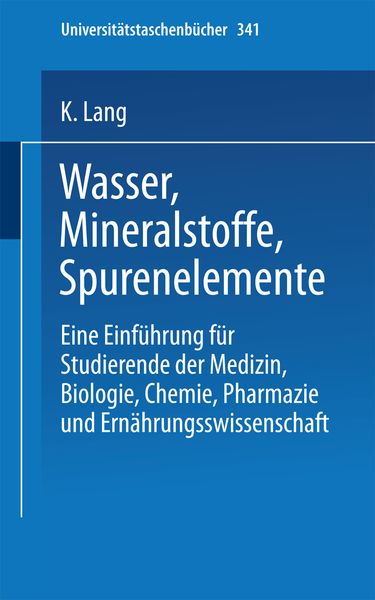 Produktbild: Wasser, Mineralstoffe, Spurenelemente