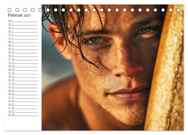 Produktbild: Hot Beach Boys (Tischkalender 2027 DIN A5 quer), CALVENDO Monatskalender