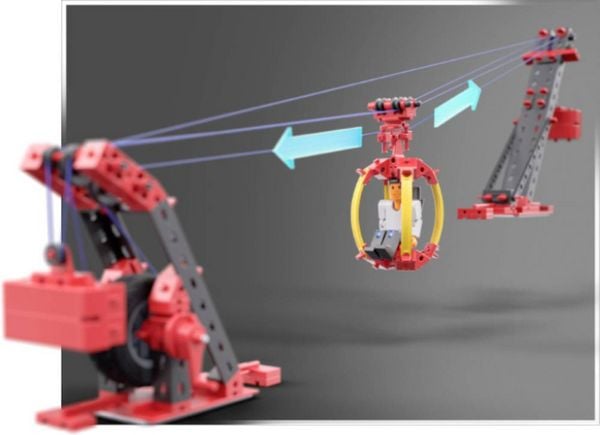 Produktbild: Fischertechnik 564068 - ADVANCED Seilbahn / Cable Car, 3 Modelle, 269 Bauteile, Konstruktionsbaukasten
