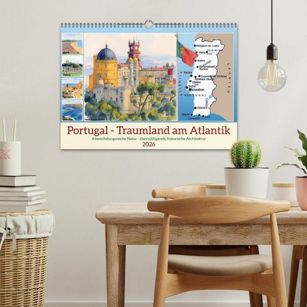 Produktbild: Portugal - Traumland am Atlantik (Wandkalender 2026 DIN A3 quer), CALVENDO Monatskalender