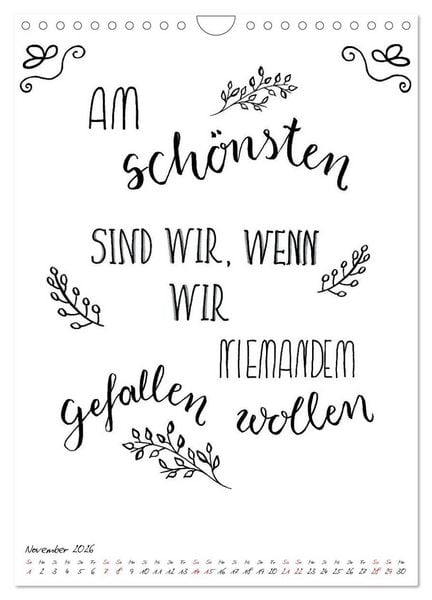Produktbild: Spruch-Reich-handgeschriebene Spr&uuml;che von frech bis weise (Wandkalender 2026 DIN A4 hoch), CALVENDO Monatskalender
