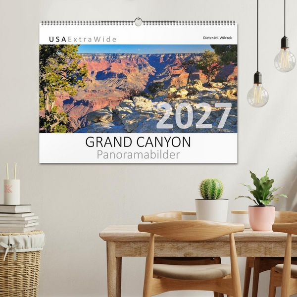 Produktbild: GRAND CANYON Panoramabilder (Wandkalender 2027 DIN A2 quer), CALVENDO Monatskalender