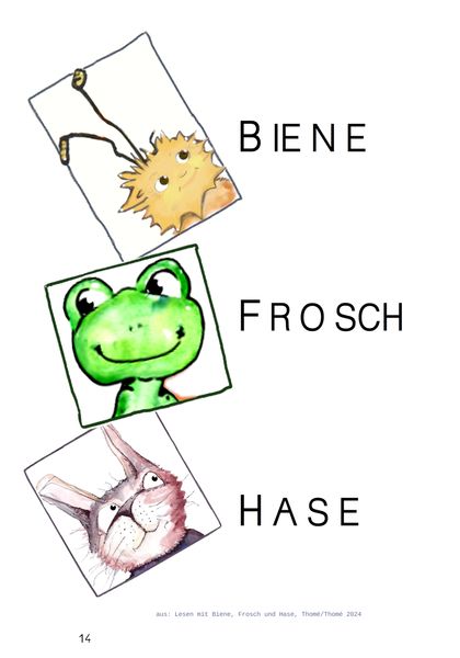 Produktbild: Lesen mit Biene, Frosch und Hase