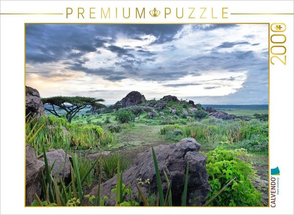 CALVENDO Puzzle Ngorongoro-Schutzgebiet | 2000 Teile Lege-Größe 90x67cm Foto-Puzzle für glückliche Stunden