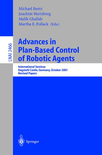 Produktbild: Advances in Plan-Based Control of Robotic Agents