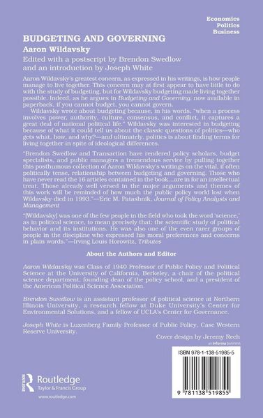 Produktbild: Budgeting and Governing