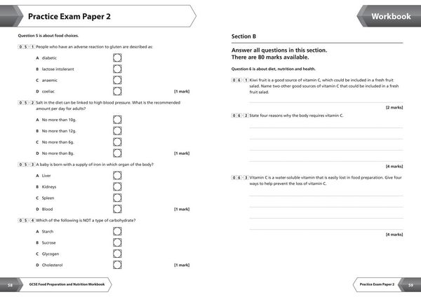 Produktbild: AQA GCSE 9-1 Food Preparation & Nutrition Workbook