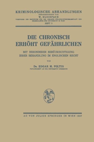 Produktbild: Die Chronisch Erh&ouml;ht Gef&auml;hrlichen