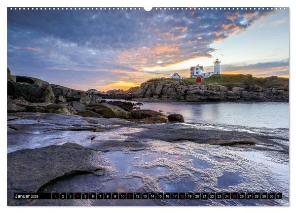 Produktbild: NEUENGLAND - Eine Reise durch den Nordosten der USA (Wandkalender 2026 DIN A2 quer), CALVENDO Monatskalender