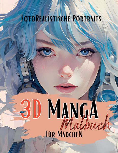 Produktbild: 3D Manga Malbuch f&uuml;r M&auml;dchen