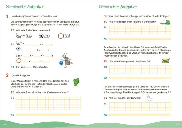 Produktbild: Fit f&uuml;r Textaufgaben 3. Klasse. Mein &Uuml;bungsheft