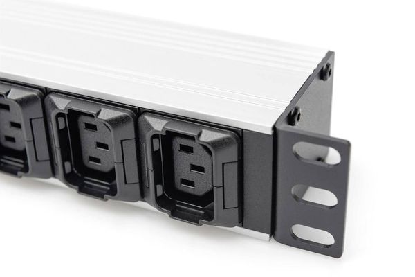 Produktbild: Digitus DN-95427 19 Zoll Netzwerkschrank-Steckdosenleiste 1 HE Kaltger&auml;te-Steckdose C13 10A Geeignet f&uuml;r Schranktiefe: ab 300mm