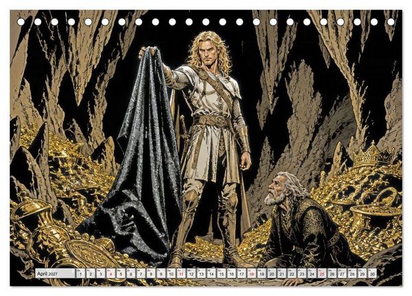 Produktbild: Die Nibelungen: Glanz und Verderben (Tischkalender 2027 DIN A5 quer), CALVENDO Monatskalender