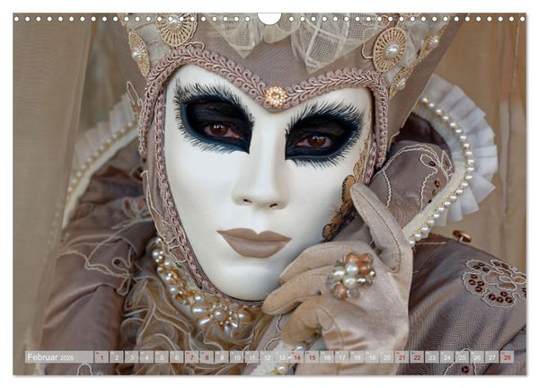 Produktbild: neunziggrad I photoart: venezia carnevale (Wandkalender 2026 DIN A3 quer), CALVENDO Monatskalender
