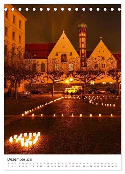 Produktbild: Augsburger Augenblicke - Schauen und Verweilen (Tischkalender 2027 DIN A5 hoch), CALVENDO Monatskalender