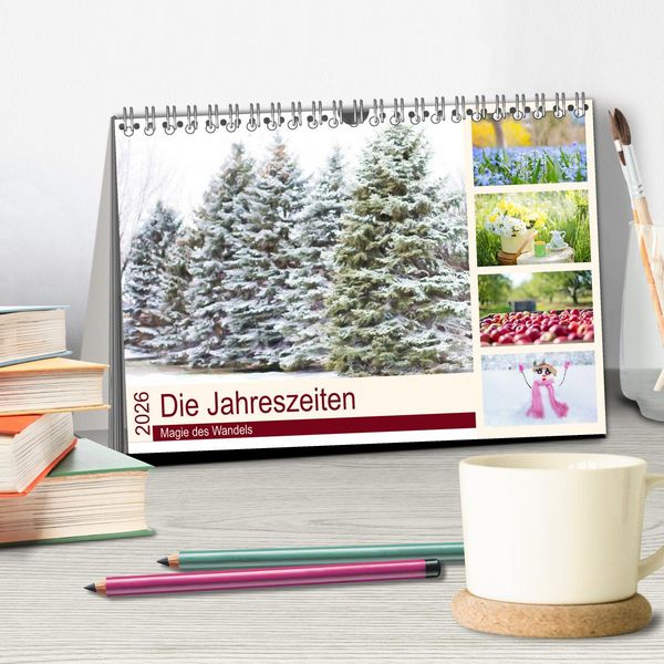 Produktbild: Die Jahreszeiten. Magie des Wandels (Tischkalender 2026 DIN A5 quer), CALVENDO Monatskalender