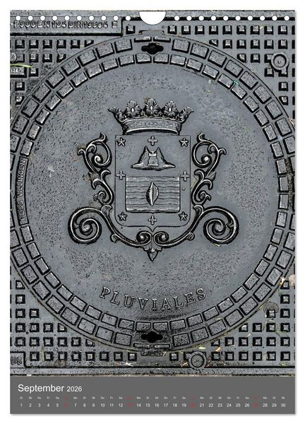 Produktbild: Gullydeckel (Wandkalender 2026 DIN A4 hoch), CALVENDO Monatskalender