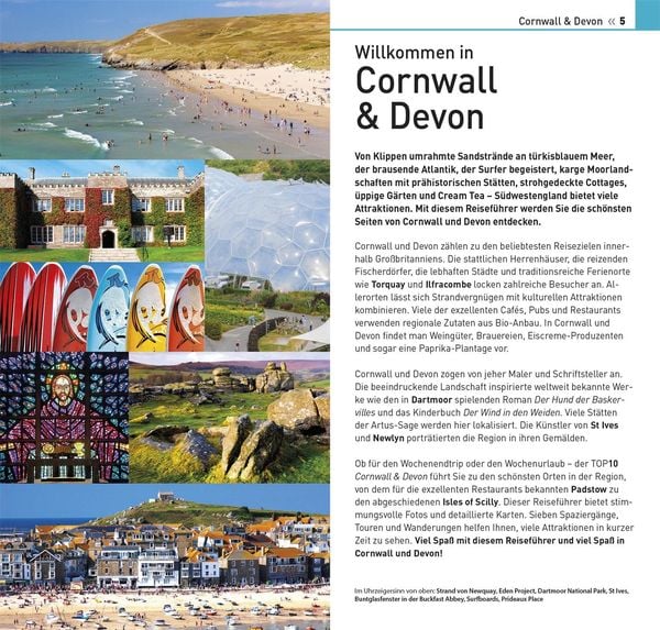 Produktbild: TOP10 Reisef&uuml;hrer Cornwall & Devon