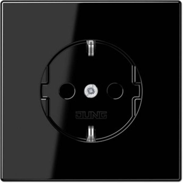 Jung 1fach Einsatz Schutzkontakt-Steckdose Schwarz LS1520SW 1 St.