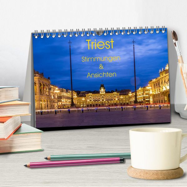 Produktbild: Triest - Stimmungen und Ansichten (Tischkalender 2026 DIN A5 quer), CALVENDO Monatskalender