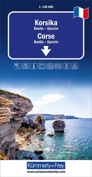 Kümmerly+Frey Regional-Strassenkarte Korsika 1:150.000, Sonstige von , Kümmerly+Frey, 9783259300046