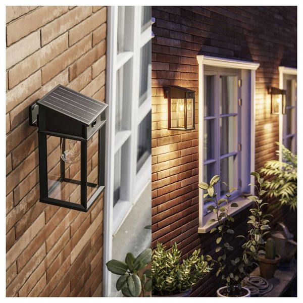 Produktbild: Philips LED Geri 929004632601 Solar-Au&szlig;enwandleuchte mit Bewegungsmelder LED 3.2W Schwarz