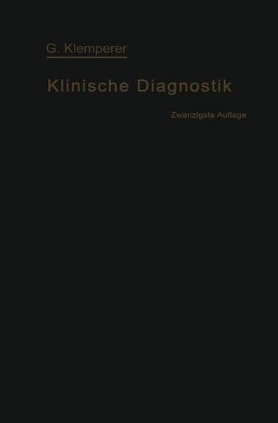 Produktbild: Grundriss der Klinischen Diagnostik