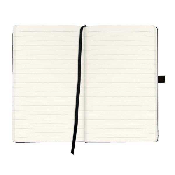 Herlitz Notizbuch Classic A5 96 Blatt liniert schwarz mit Leseband und Falttasche my.book