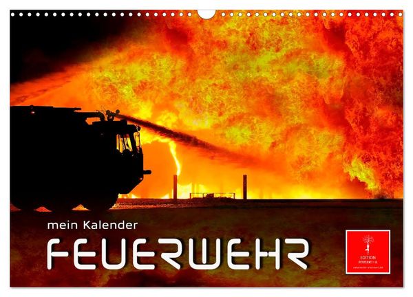 Feuerwehr - mein Kalender (Wandkalender 2024 DIN A3 quer), CALVENDO Monatskalender