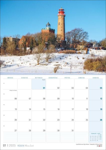 'Rügen …meine Insel Kalender 2025' - 'Mecklenburg-Vorpommern'