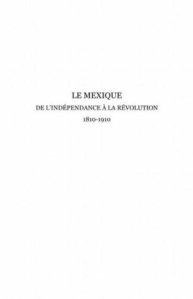 Produktbild: Le Mexique, de l'independance a la revolution 1810-1910