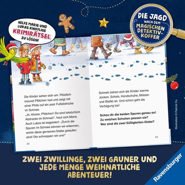 Produktbild: Die Jagd nach dem magischen Detektivkoffer - Adventskalender: Geschenke in Gefahr!