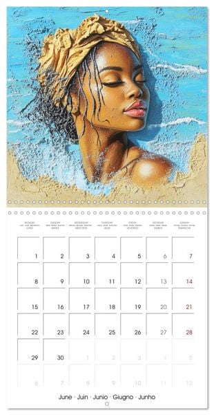 Produktbild: Artistic African Grace (Wall Calendar 2026 12 &times; 12 Inch) CALVENDO 12 Month Wall Calendar