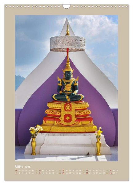 Produktbild: Erlebe mit mir das sonnige Thailand (Wandkalender 2026 DIN A3 hoch), CALVENDO Monatskalender