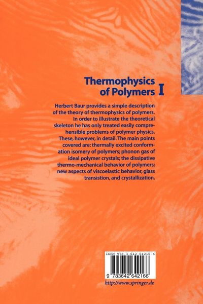 Produktbild: Thermophysics of Polymers I