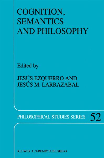 Produktbild: Cognition, Semantics and Philosophy