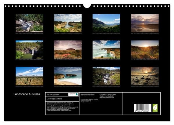 Produktbild: Landscape Australia (Wandkalender 2026 DIN A3 quer), CALVENDO Monatskalender