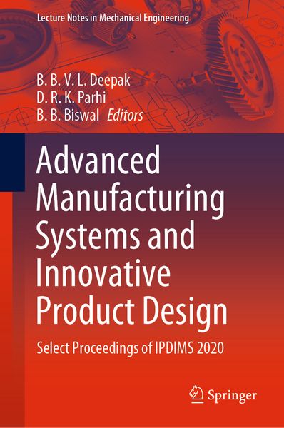 Produktbild: Advanced Manufacturing Systems and Innovative Product Design