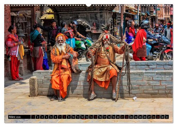 Produktbild: Nepal - das Dach der Welt (hochwertiger Premium Wandkalender 2026 DIN A2 quer), Kunstdruck in Hochglanz