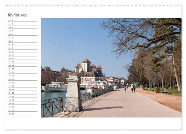 Produktbild: Coup d'&oelig;il sur le Lac d'Annecy (Calendrier mural 2026 DIN A2 vertical) calendrier de bureau
