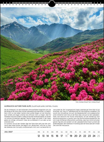 Produktbild: Blodigs Alpenkalender 2027