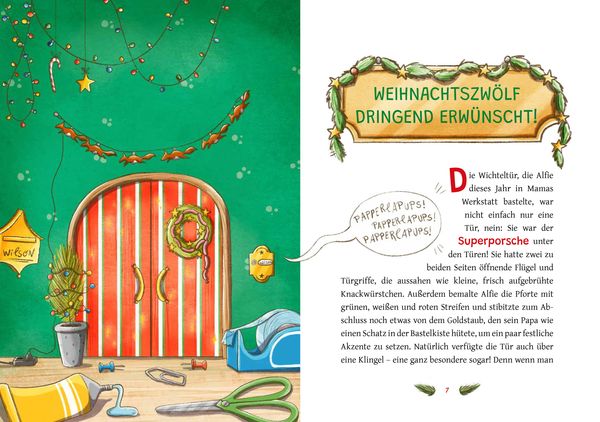 Produktbild: Der Weihnachtszw&ouml;lf - Durch die Wichtelt&uuml;r ins Abenteuer
