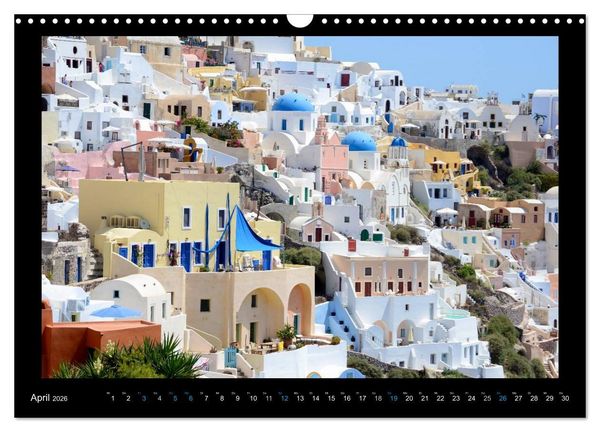 Produktbild: Santorini (Wandkalender 2026 DIN A3 quer), CALVENDO Monatskalender