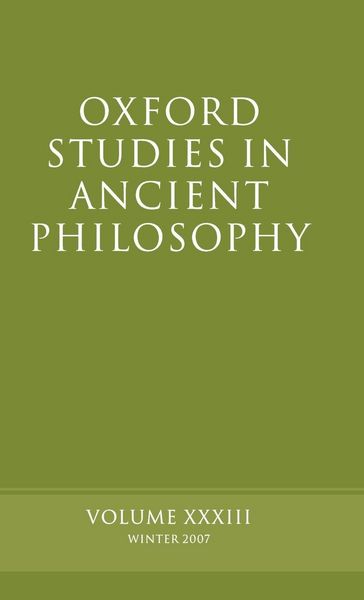 Produktbild: Oxford Studies in Ancient Philosophy