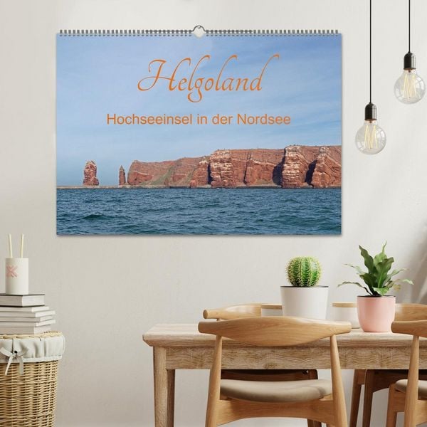 Produktbild: Helgoland - Hochseeinsel in der Nordsee (Wandkalender 2026 DIN A2 quer), CALVENDO Monatskalender