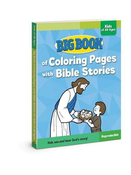 Produktbild: Big Book of Coloring Pages with Bible Stories for Kids of All Ages