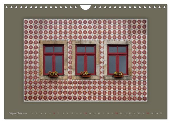 Produktbild: Azulejo-Fassaden in Portugal (Wandkalender 2026 DIN A4 quer), CALVENDO Monatskalender