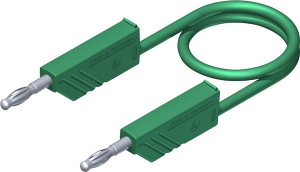 Produktbild: Hirschmann Test & Measurement CO MLN SIL 50/1 Messleitung Lamellenstecker 4 mm Lamellenstecker 4 mm 0.50 m Gr&uuml;n 1 St.